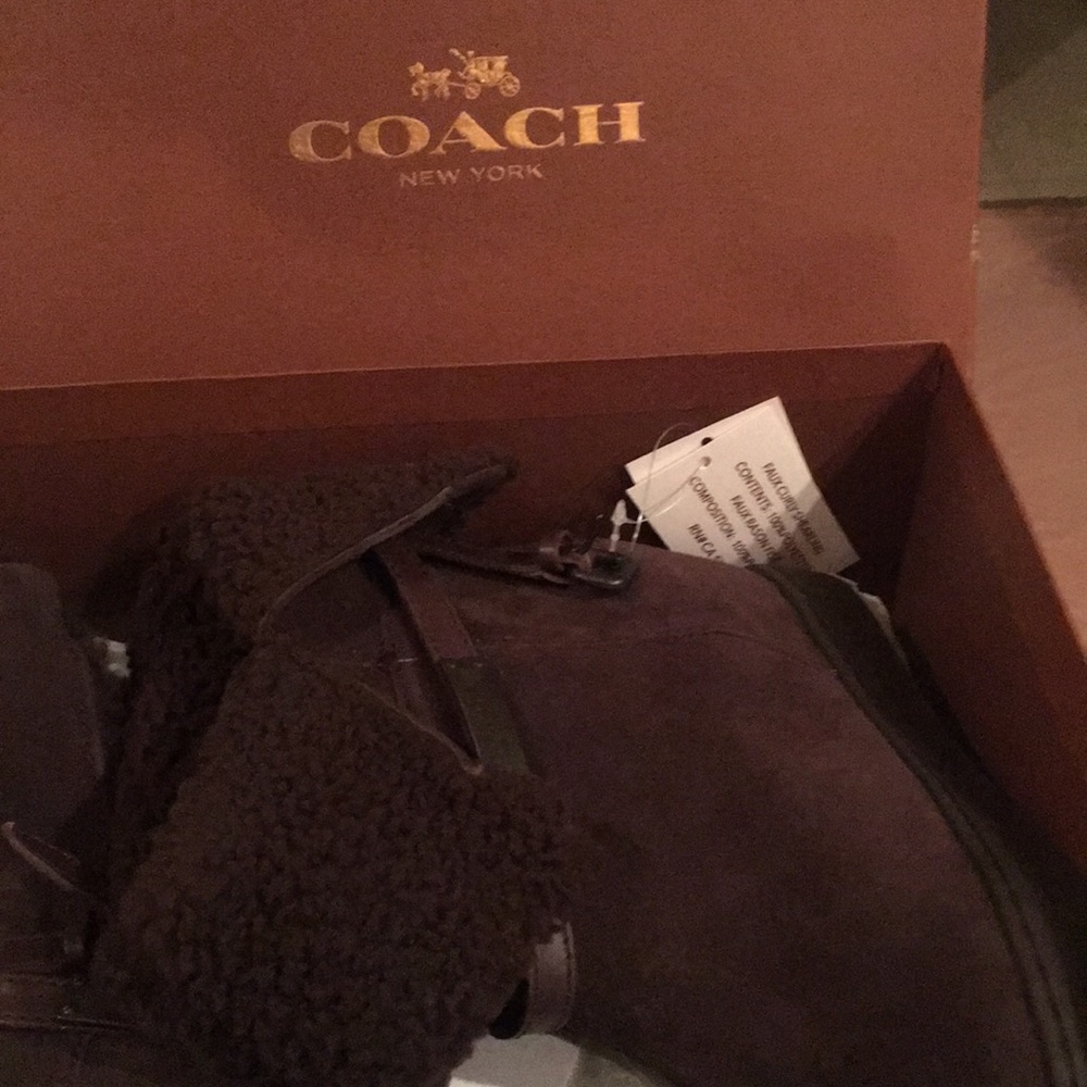Coach Boots ( Brown Suede)